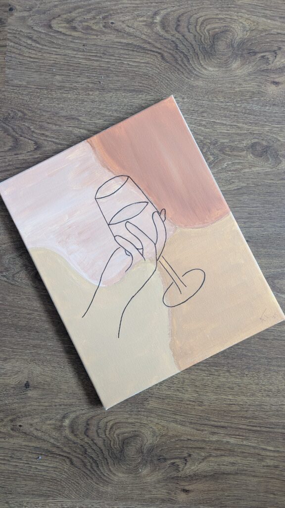 originaalne maal kunstniku signatuuriga lõuendil