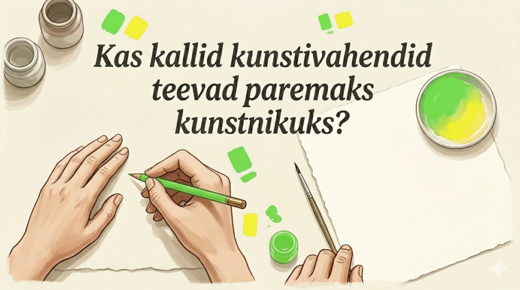 Kas kallid kunstivahendid teevad paremaks kunstnikuks?